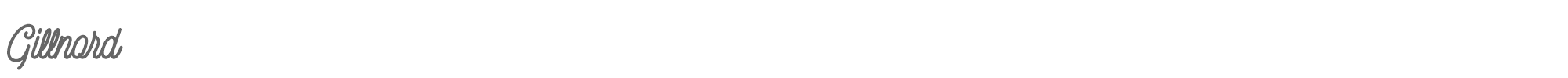 Gillnord Gillnord Demo.otf font preview